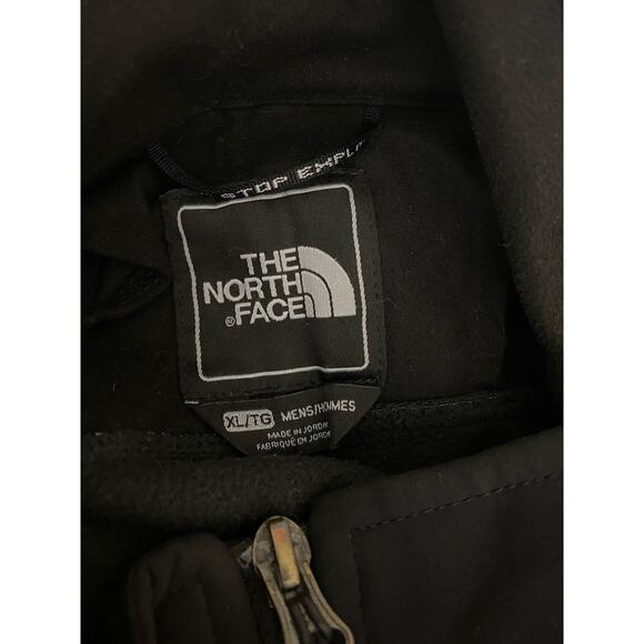 Men The North Face black softshell zip-up performance jacket coat, XL - Picture 4 of 5